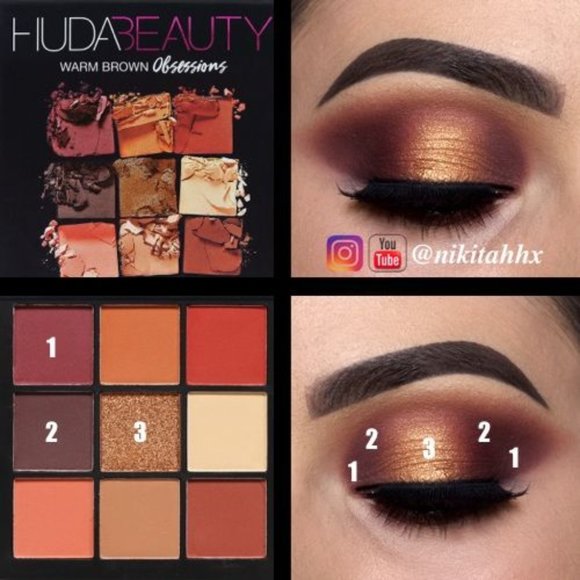 Brand new - HUDA BEAUTY Warm Brown Obsessions - Picture 1 of 3